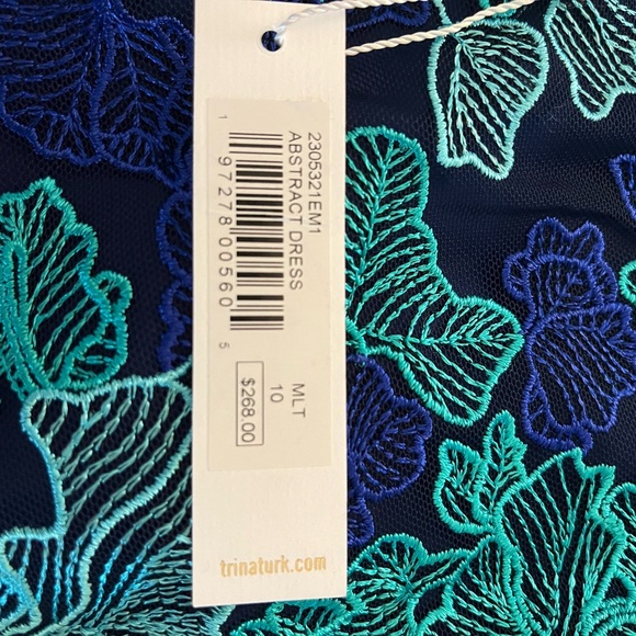 Trina Turk cocktail dress new with tags drop waist cute unfortunately didn’t fit - Picture 3 of 5